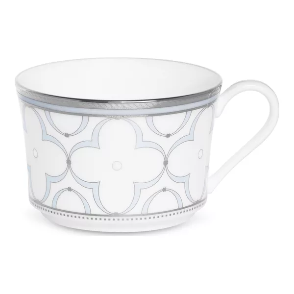 Noritake Trefolio platinum Çay fincanları və nəlbəkilər