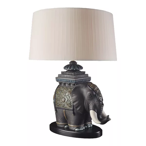 Lladro 1023088 Masa lampası "Siamese Elephant"