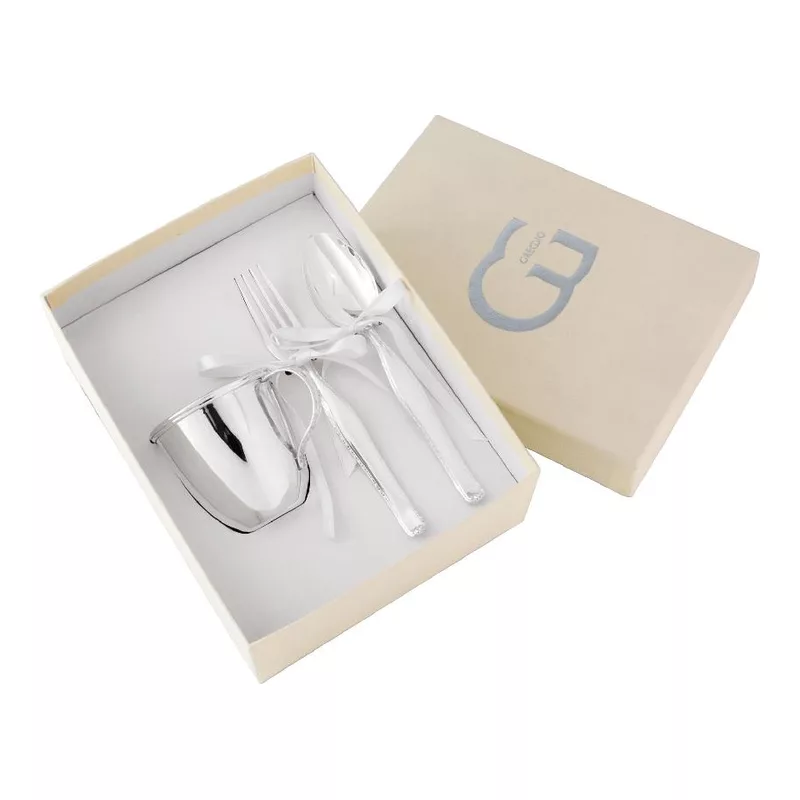 Greggio 9.81.4212 Spoon-fork-baby glass set