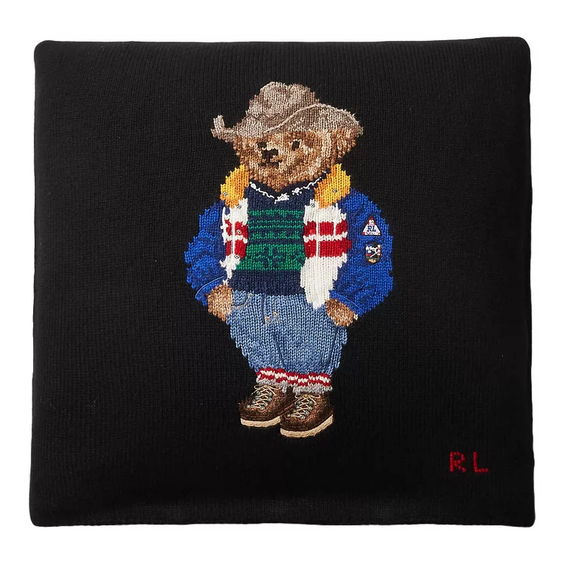 Ralph Lauren Home 650684789001 RL Bear 20x20 ölçülü dekorativ yastıq