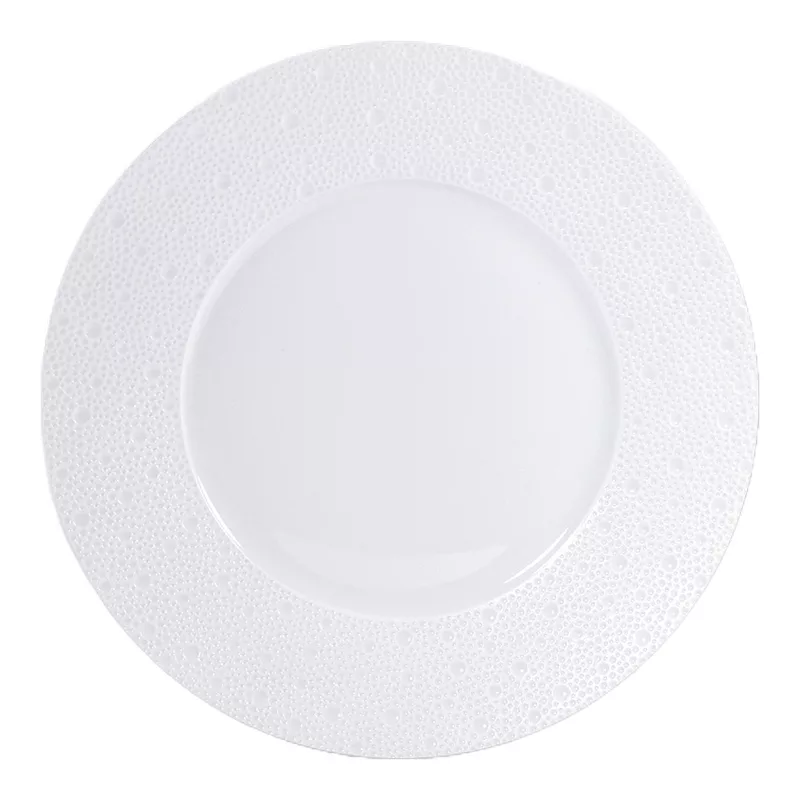 Bernardaud Ecume white Dinner plates