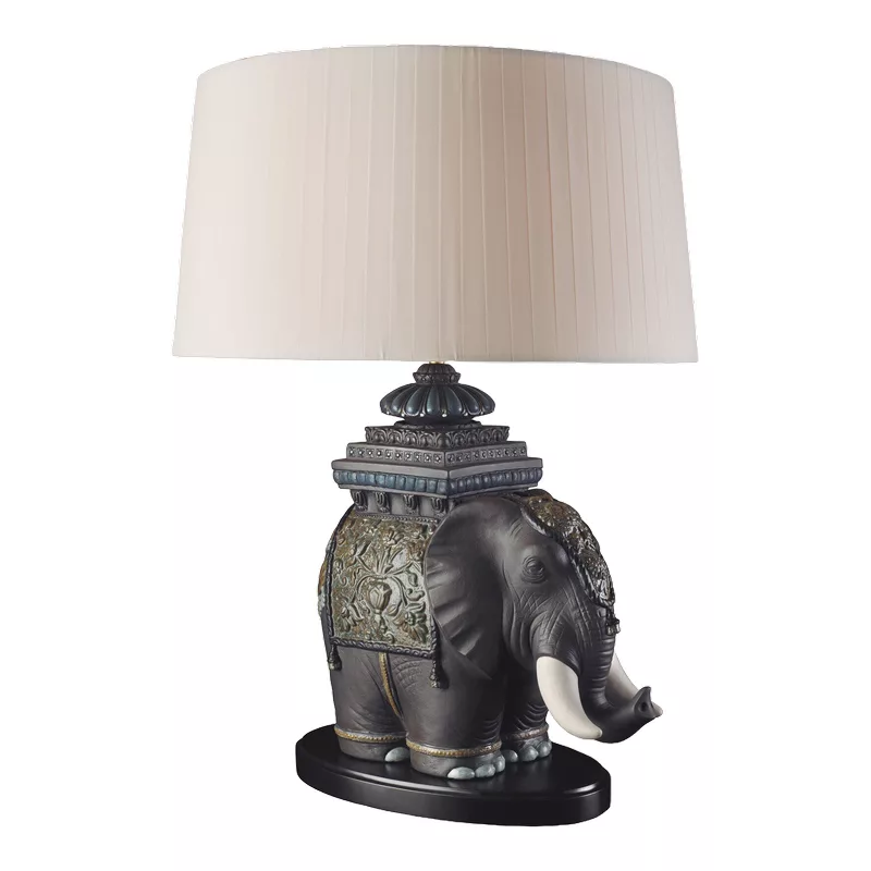Lladro 1023088 Masa lampası "Siamese Elephant"
