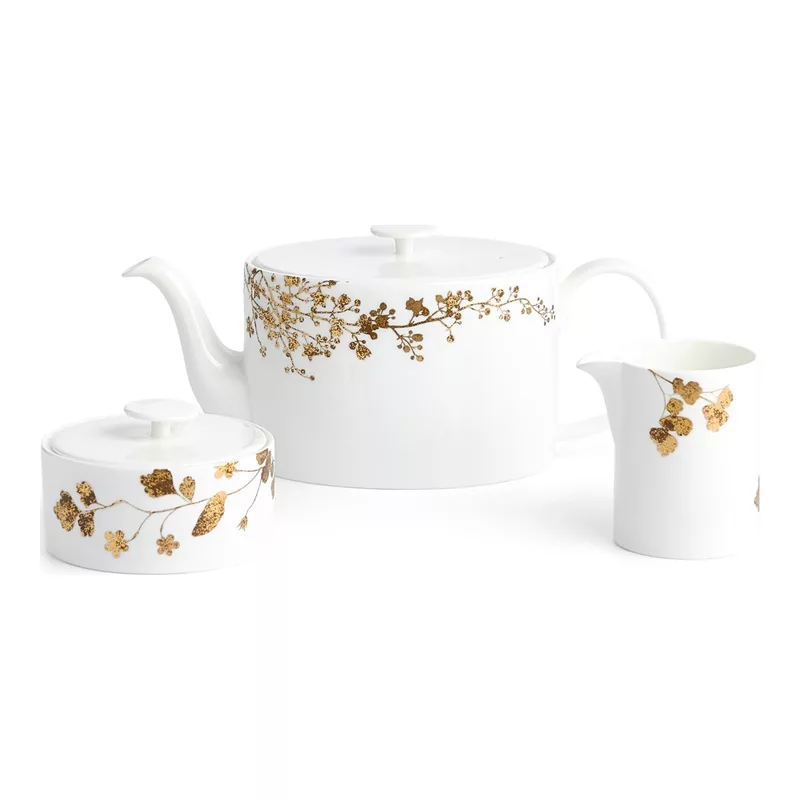 Wedgwood 40033720 Çaydan, şəkər və qaymaq qabı dəsti