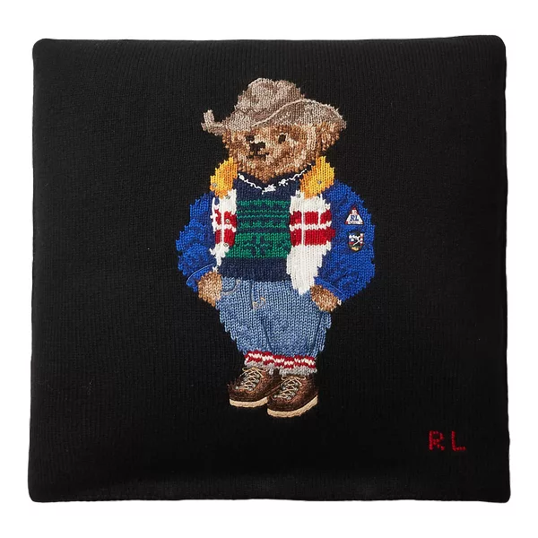 Ralph Lauren Home 650684789001 RL Bear 20x20 ölçülü dekorativ yastıq