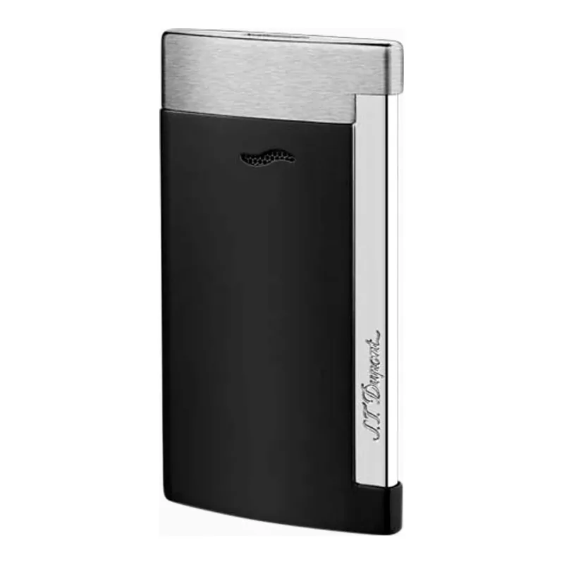 Dupont 27710 MATT BLACK AND BRUSHED CHROME FINISH LIGHTER
