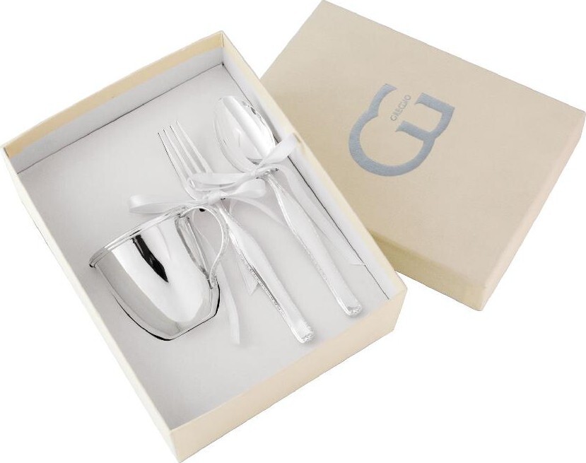 Greggio 9.81.4212 Spoon-fork-baby glass set