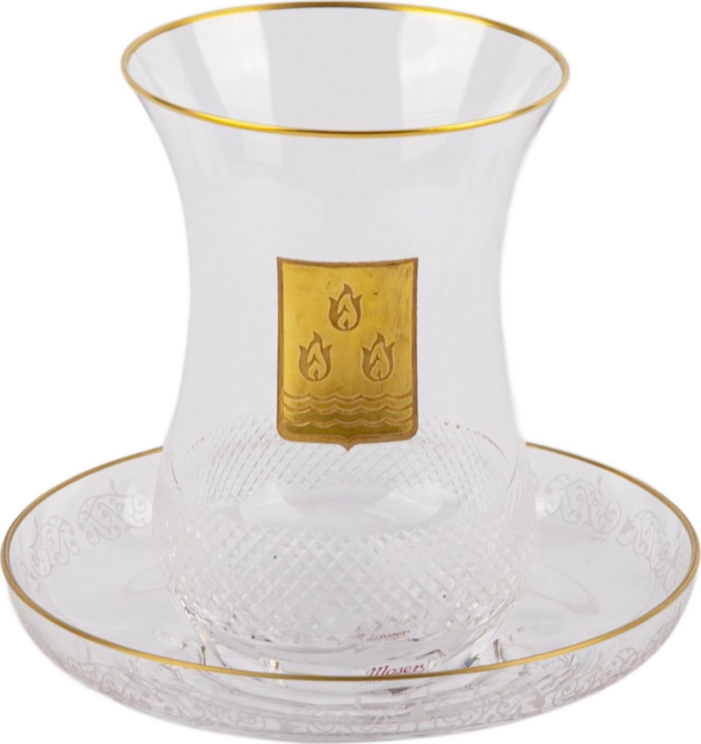 Moser 09000/9013-CO-CL-BAK Стакан Армуду с блюдцем