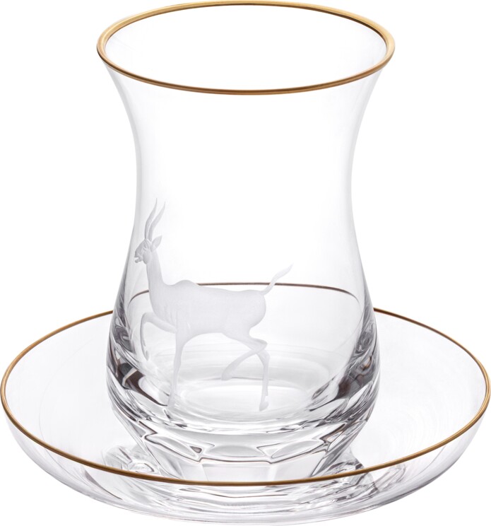 Moser 9000/9013-CPE-CL-GLP Стакан Армуду с блюдцем