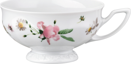 Rosenthal Maria pink rose Çay fincanları və nəlbəkilər