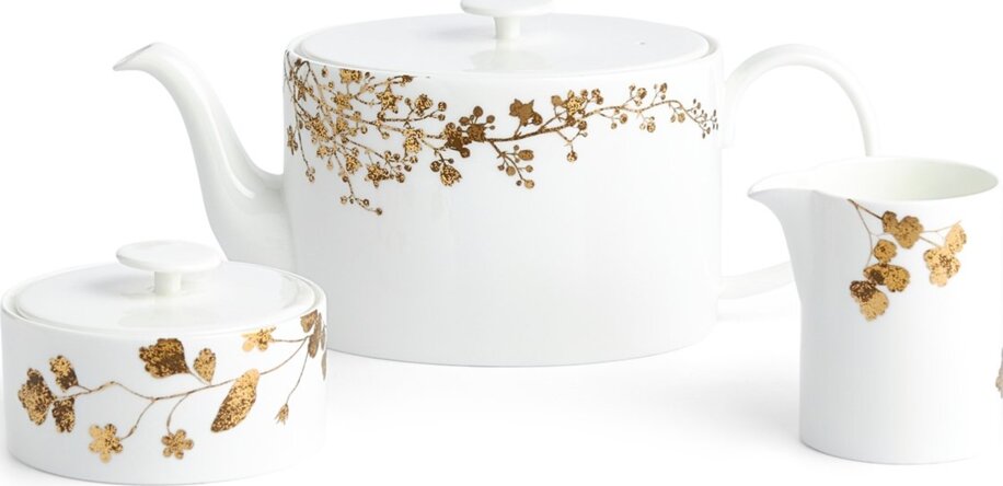 Wedgwood 40033720 Çaydan, şəkər və qaymaq qabı dəsti